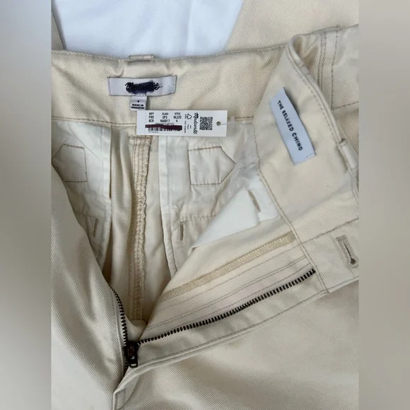 Madewell Women’s Relaxed Chino Pants - Color: Antique Cream - Size: 4 - Picture 7 of 16